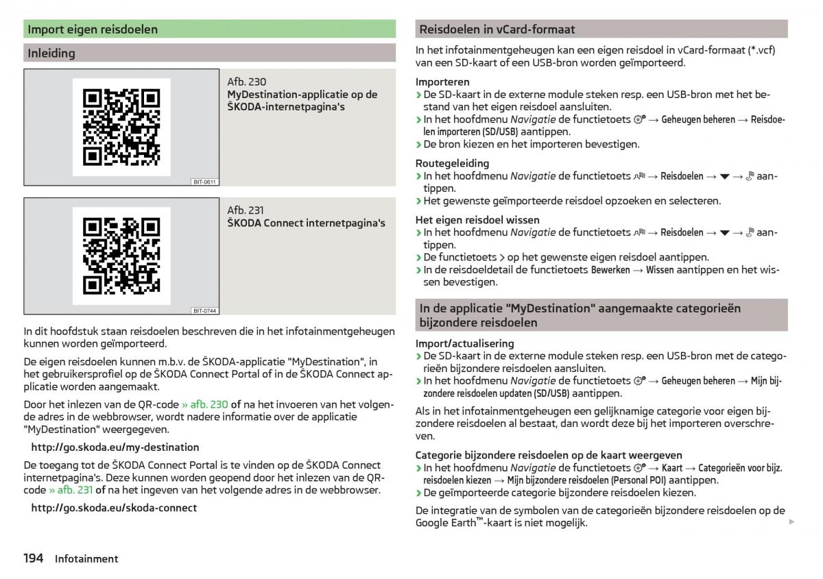 Skoda Kodiaq handleiding / page 196