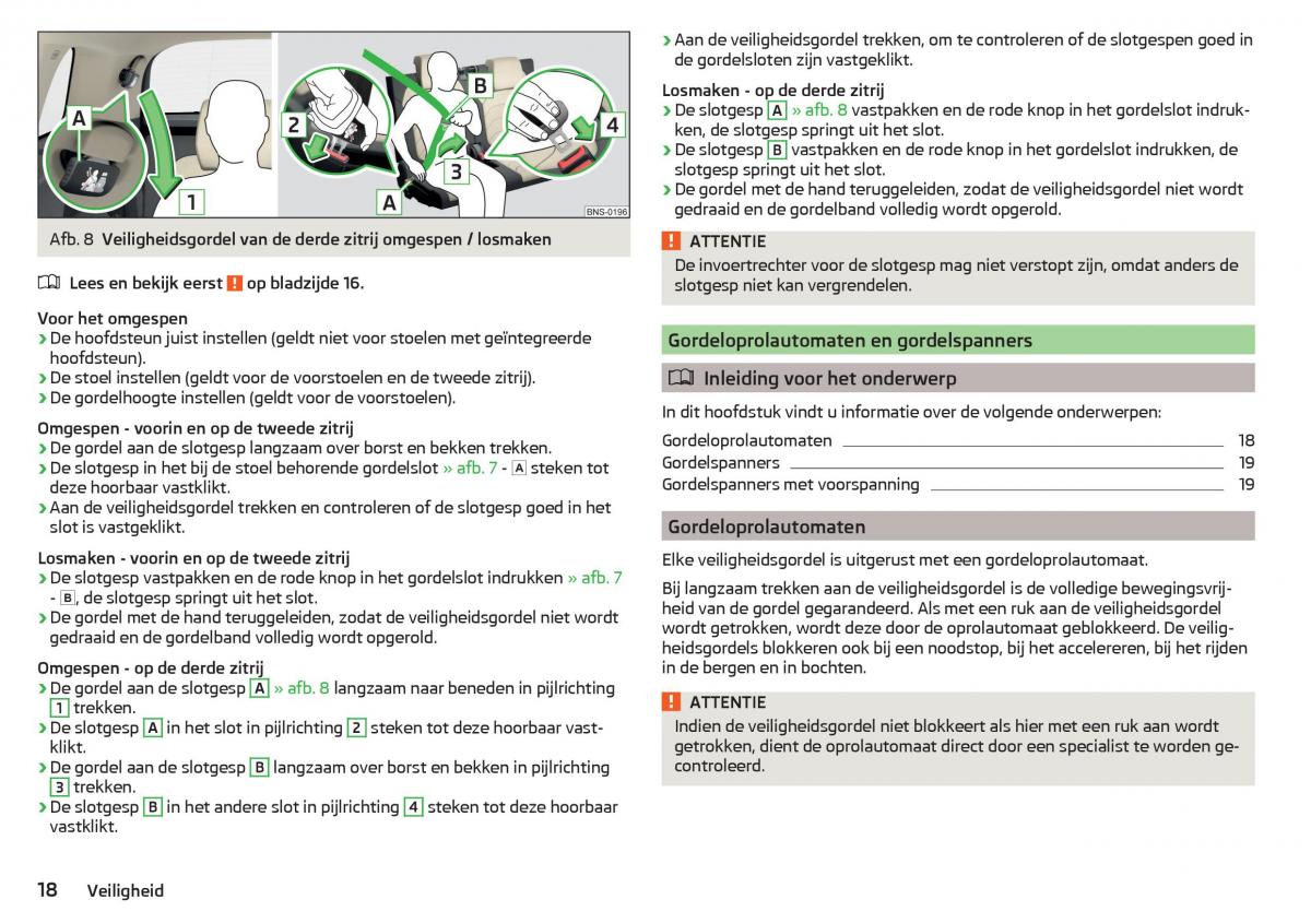 Skoda Kodiaq handleiding / page 20