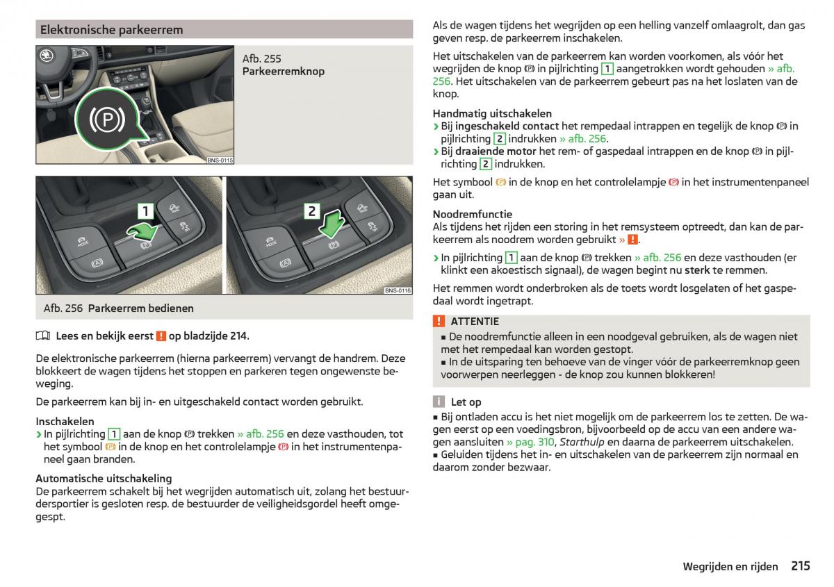 Skoda Kodiaq handleiding / page 217