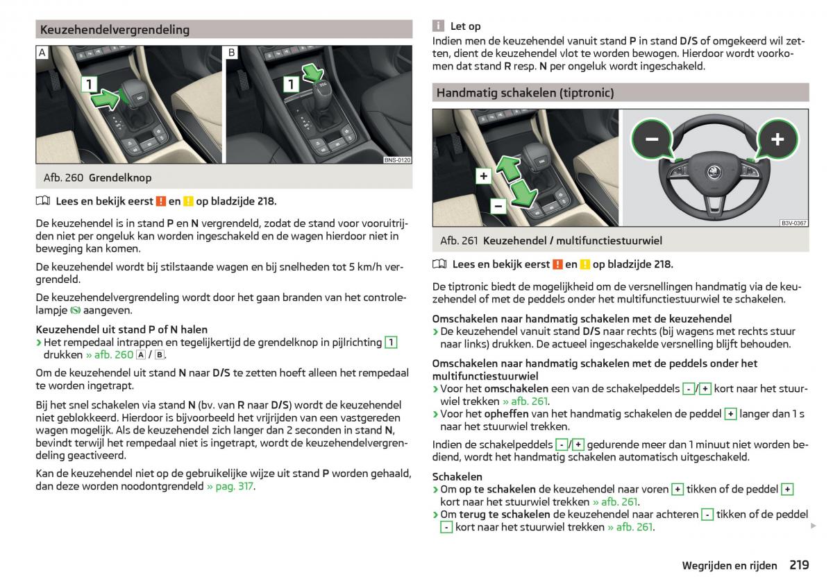 Skoda Kodiaq handleiding / page 221