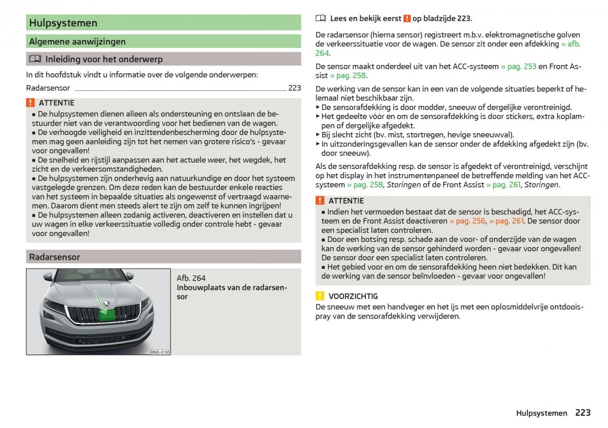 Skoda Kodiaq handleiding / page 225