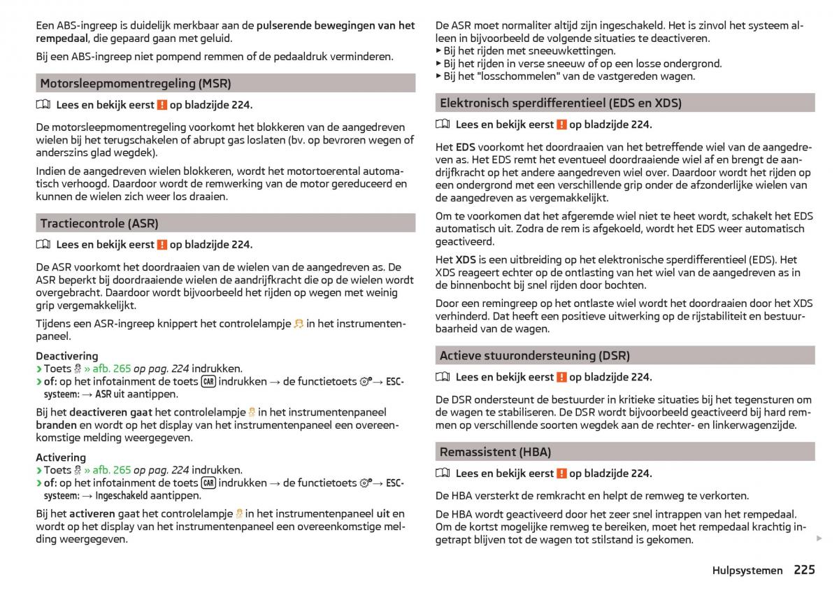 Skoda Kodiaq handleiding / page 227