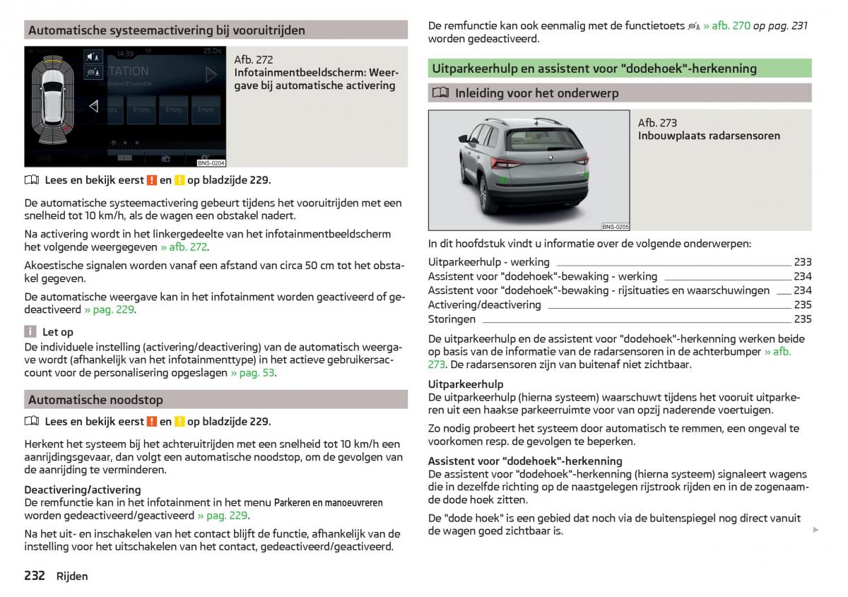 Skoda Kodiaq handleiding / page 234