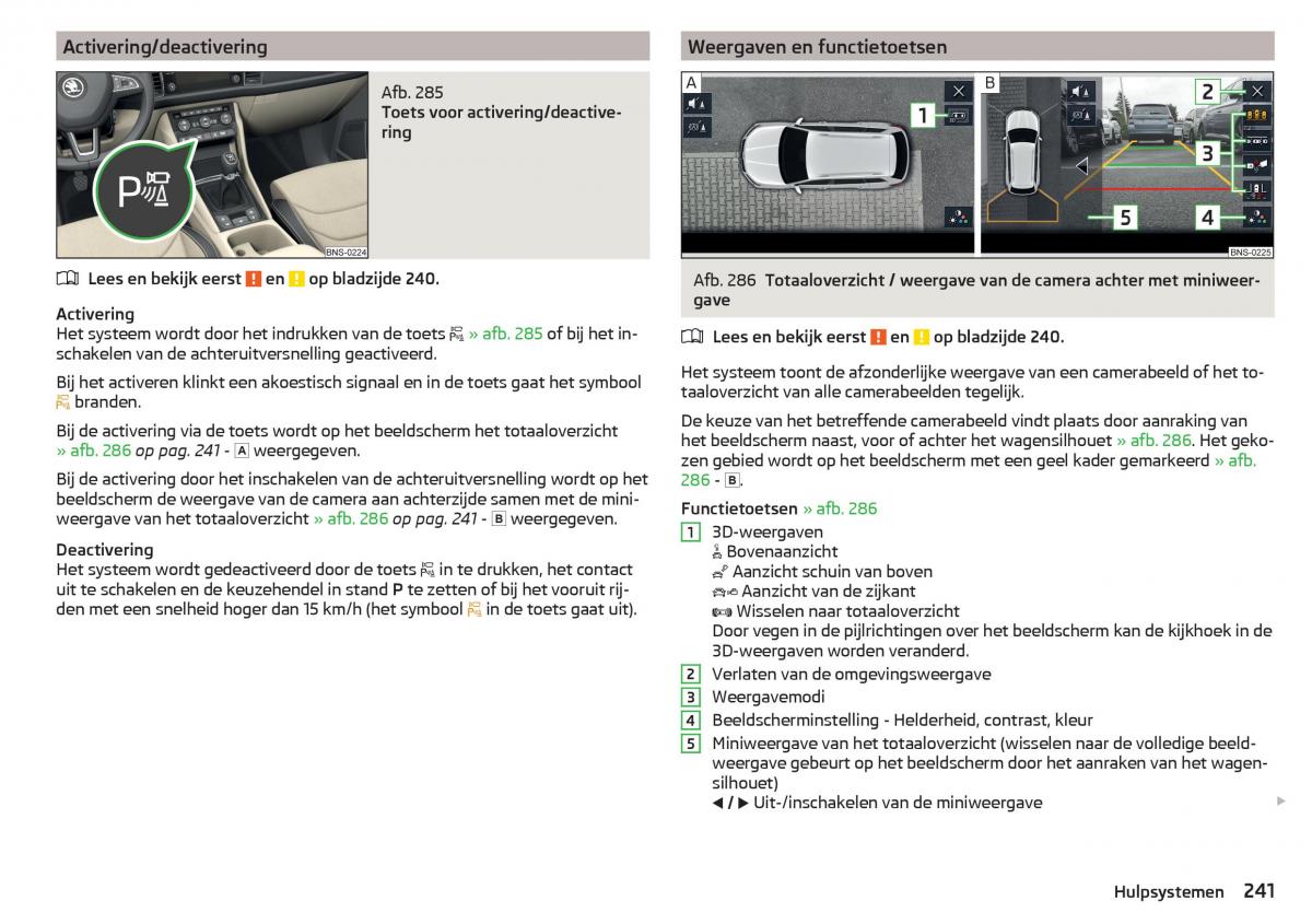 Skoda Kodiaq handleiding / page 243