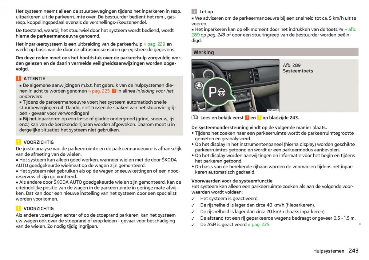 Skoda Kodiaq handleiding / page 245