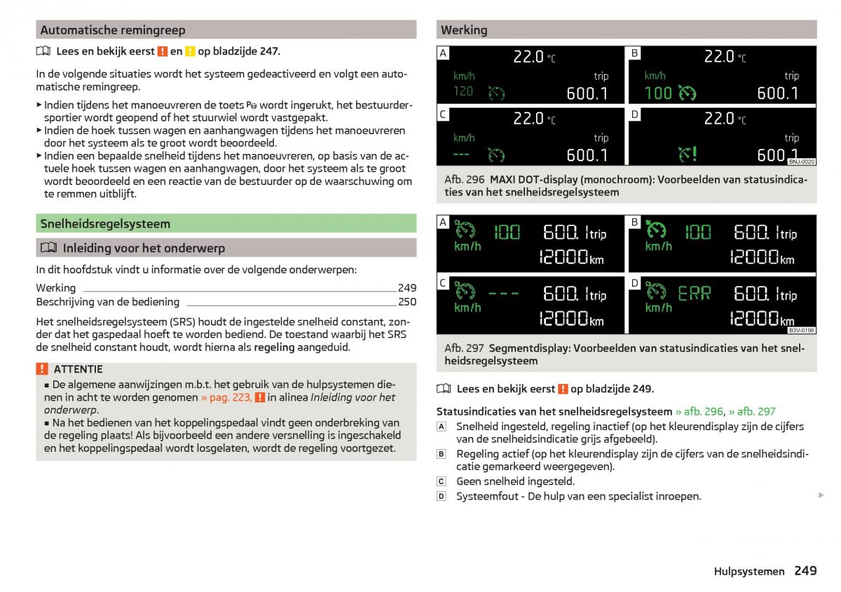 Skoda Kodiaq handleiding / page 251