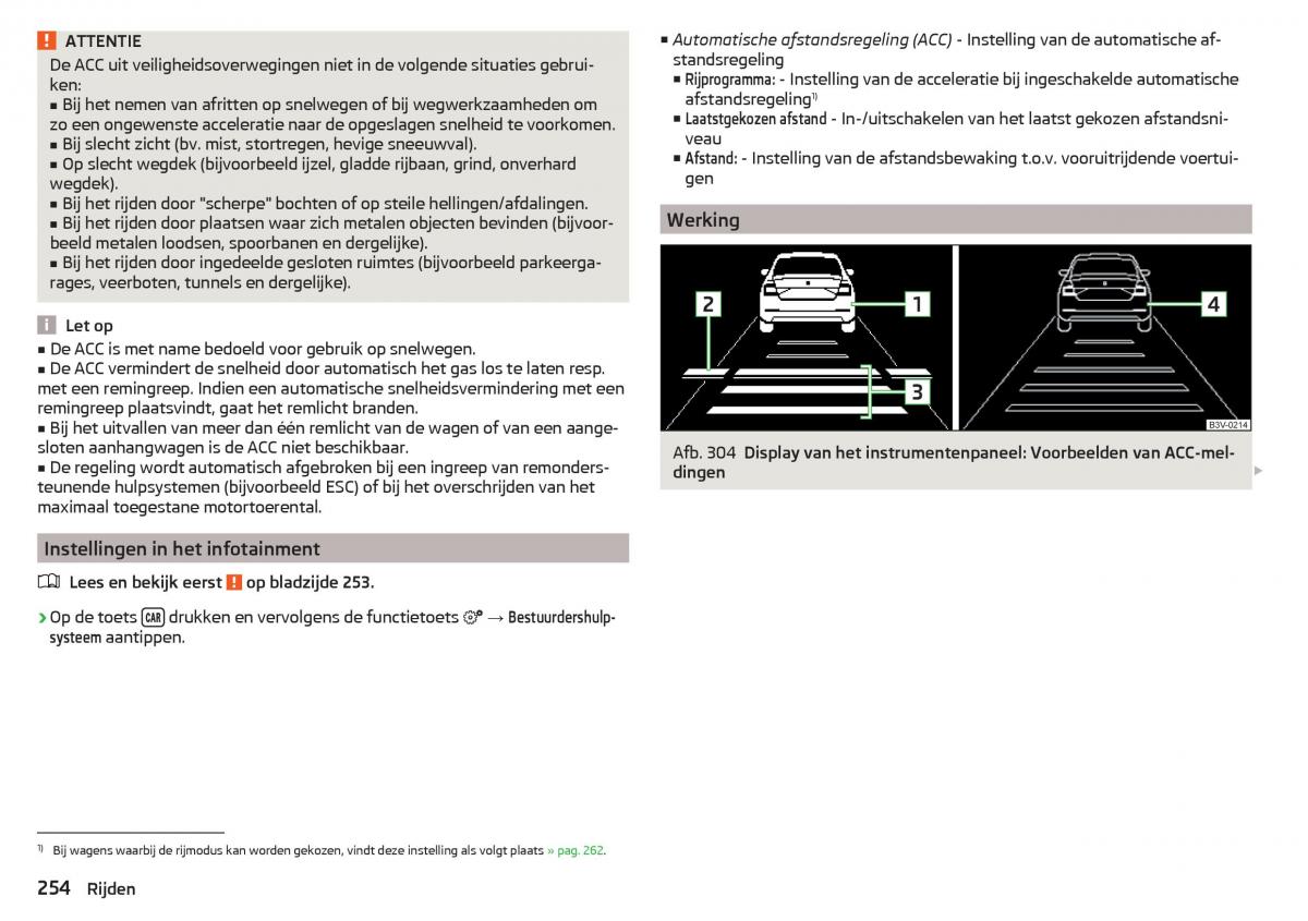 Skoda Kodiaq handleiding / page 256