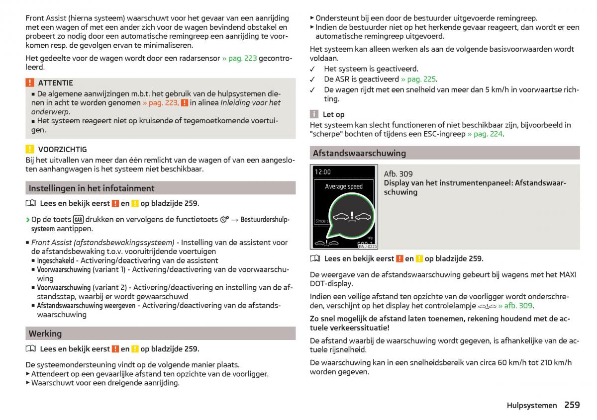 Skoda Kodiaq handleiding / page 261