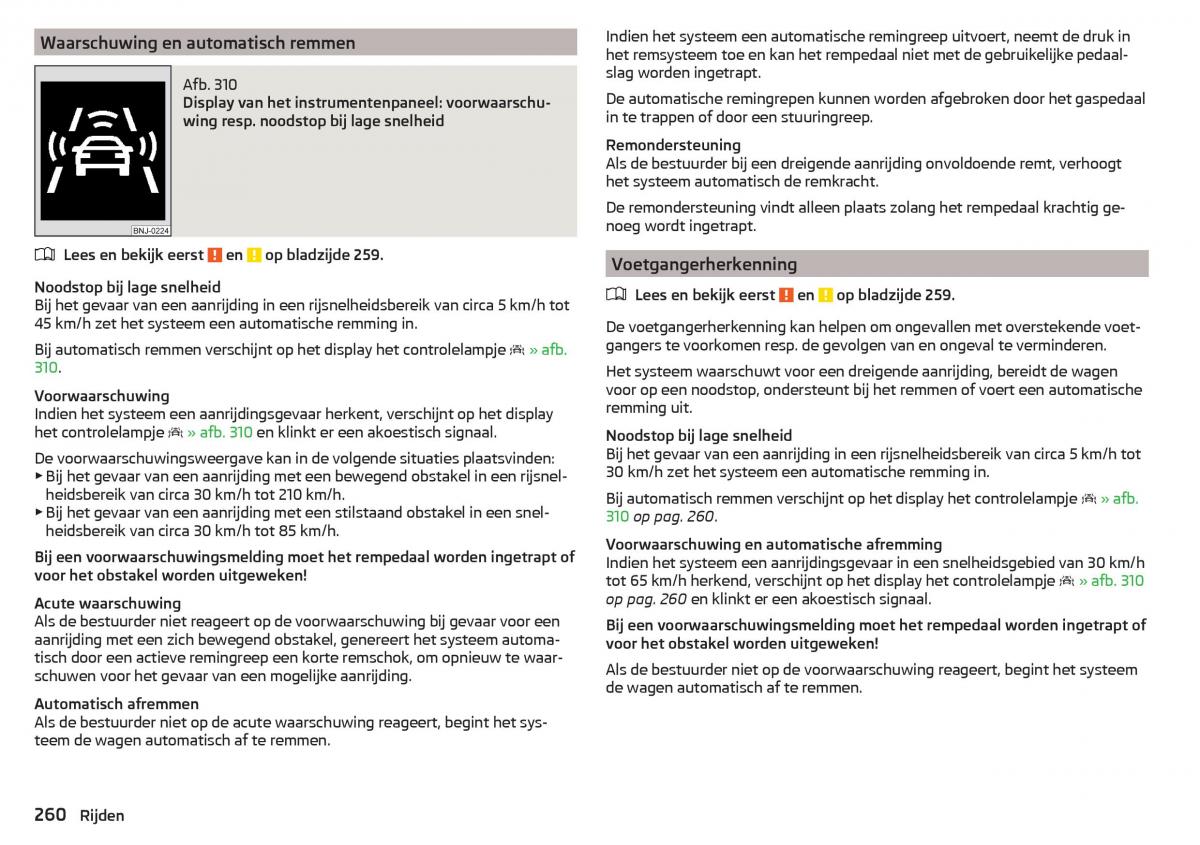 Skoda Kodiaq handleiding / page 262