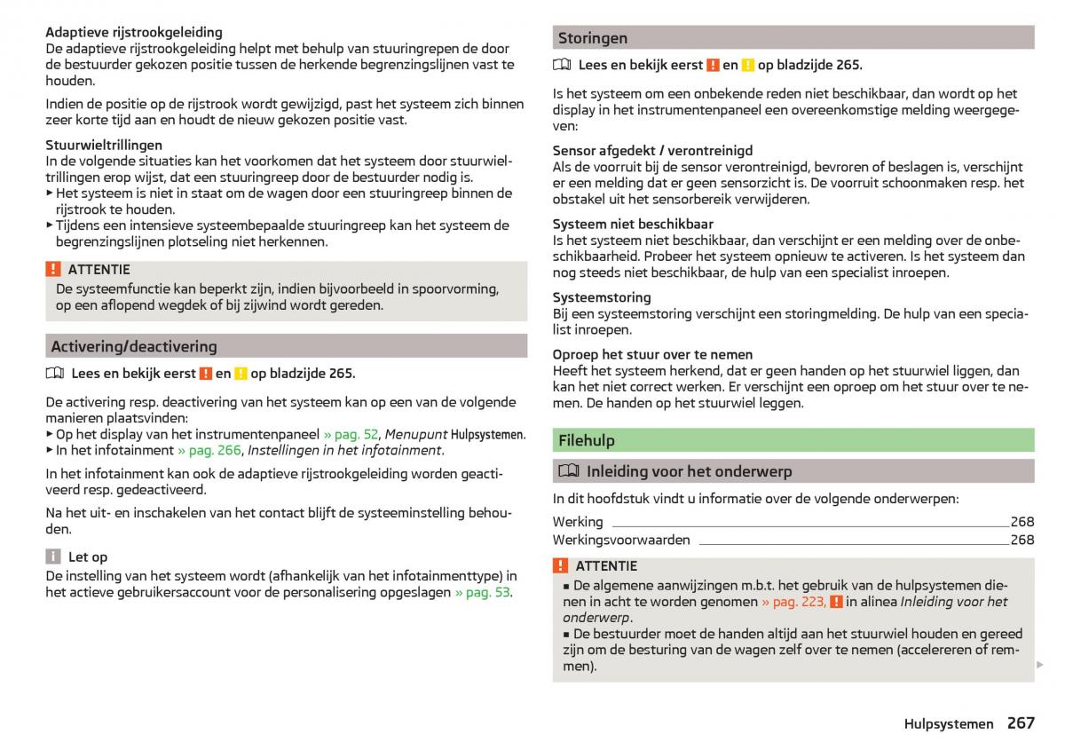 Skoda Kodiaq handleiding / page 269