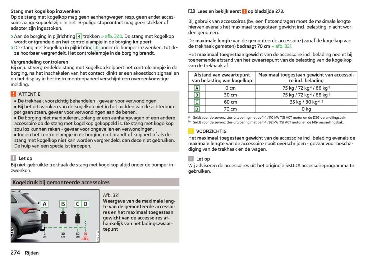 Skoda Kodiaq handleiding / page 276