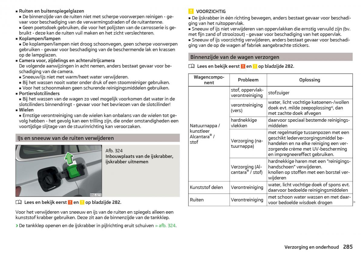 Skoda Kodiaq handleiding / page 287