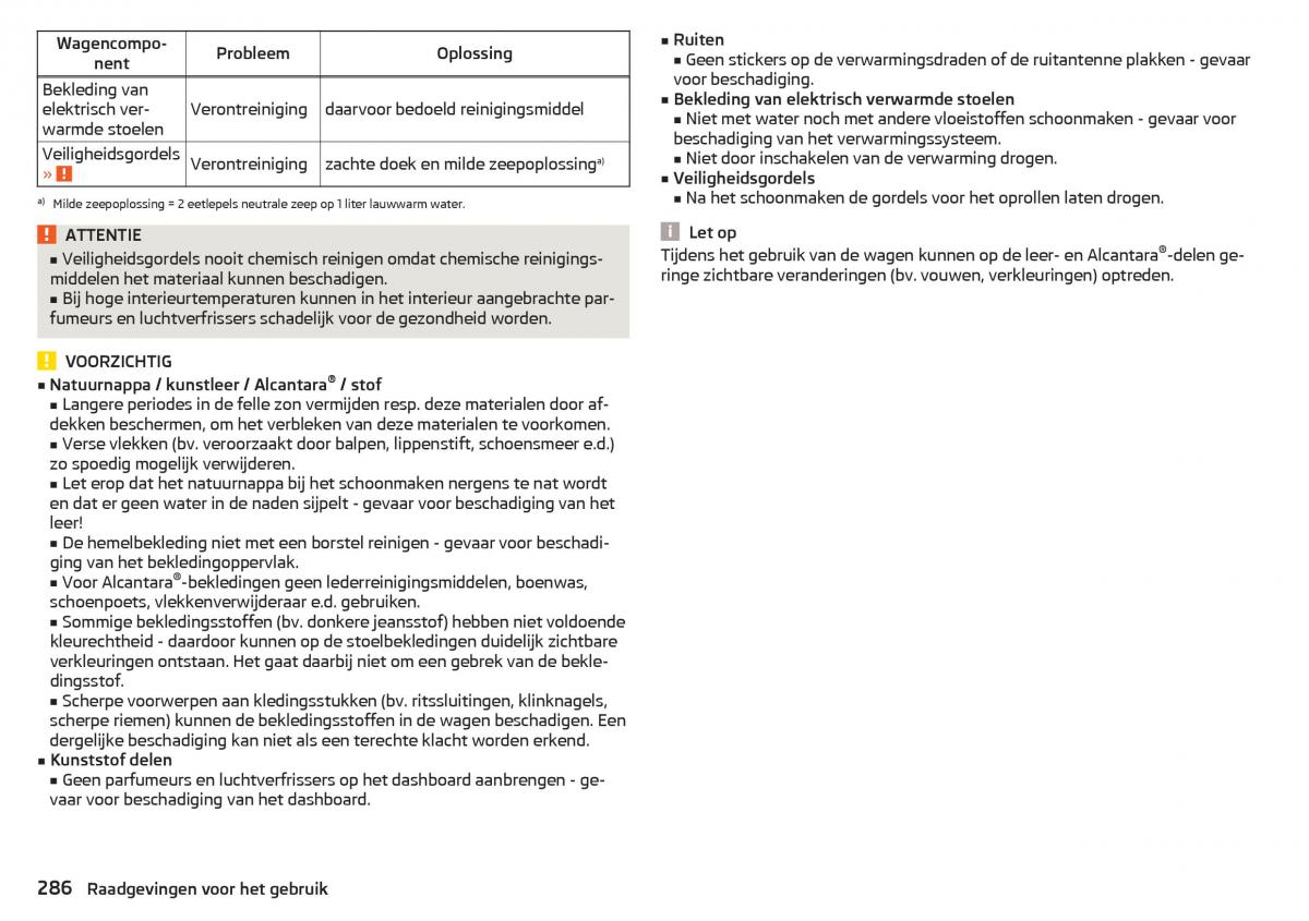 Skoda Kodiaq handleiding / page 288