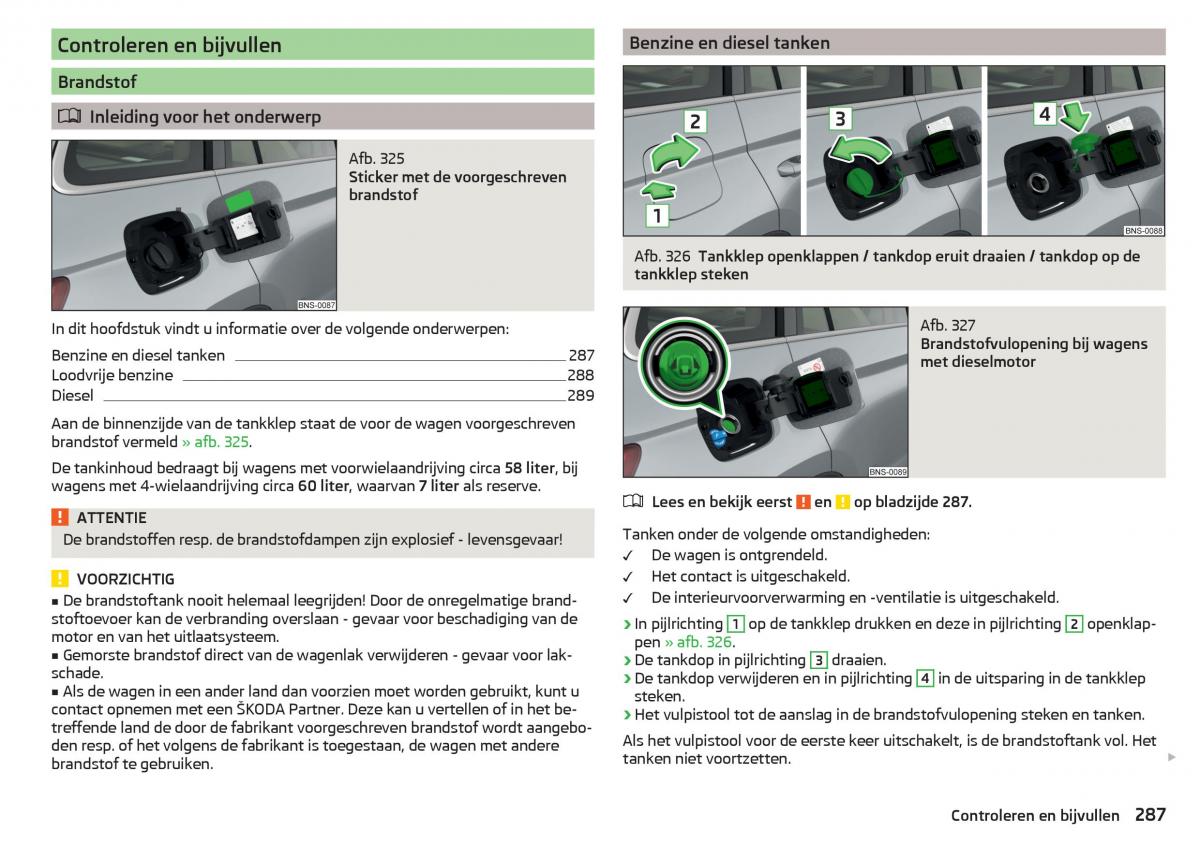 Skoda Kodiaq handleiding / page 289