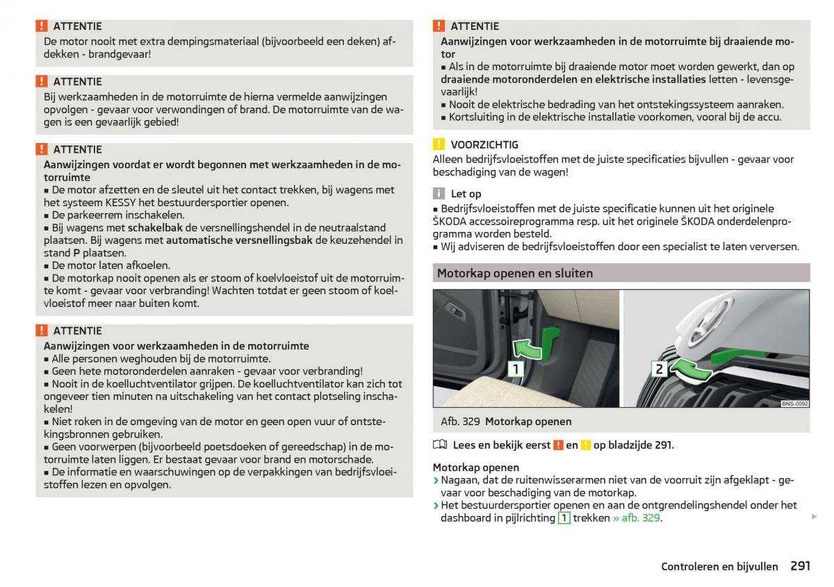 Skoda Kodiaq handleiding / page 293