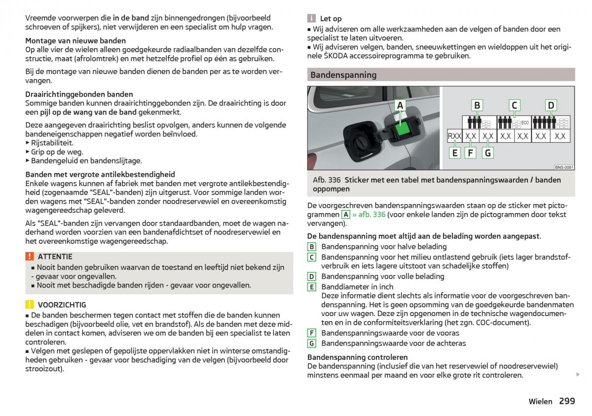 Skoda Kodiaq handleiding / page 301