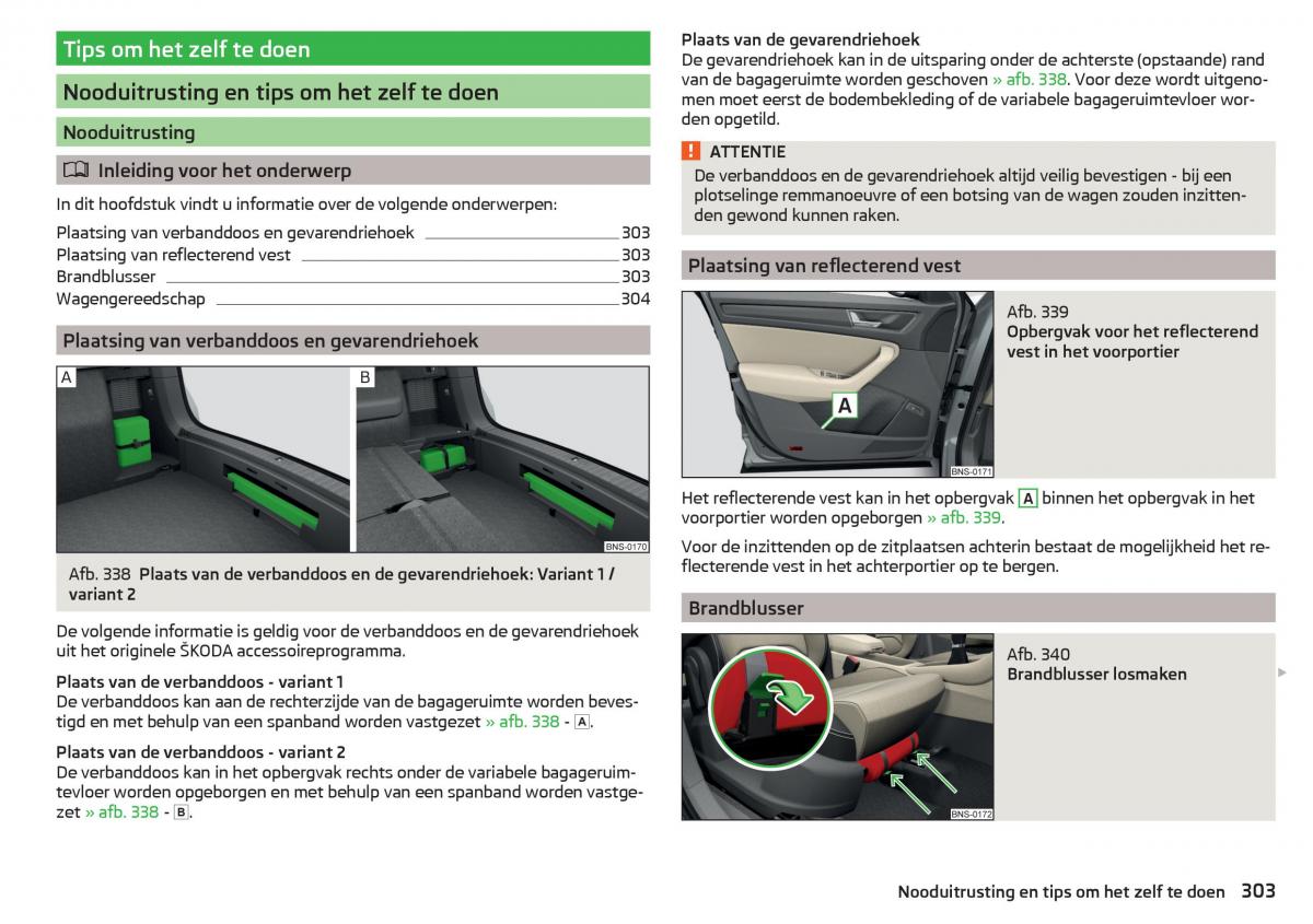 Skoda Kodiaq handleiding / page 305