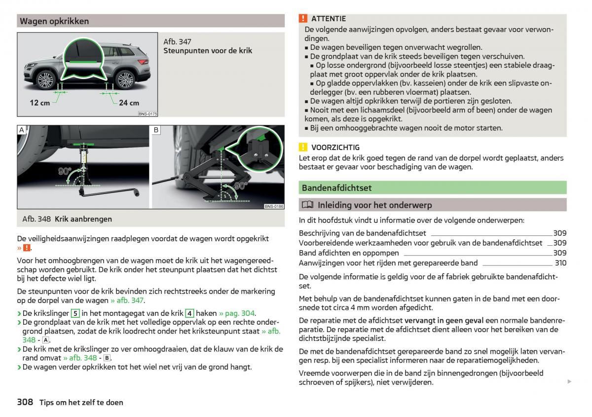 Skoda Kodiaq handleiding / page 310