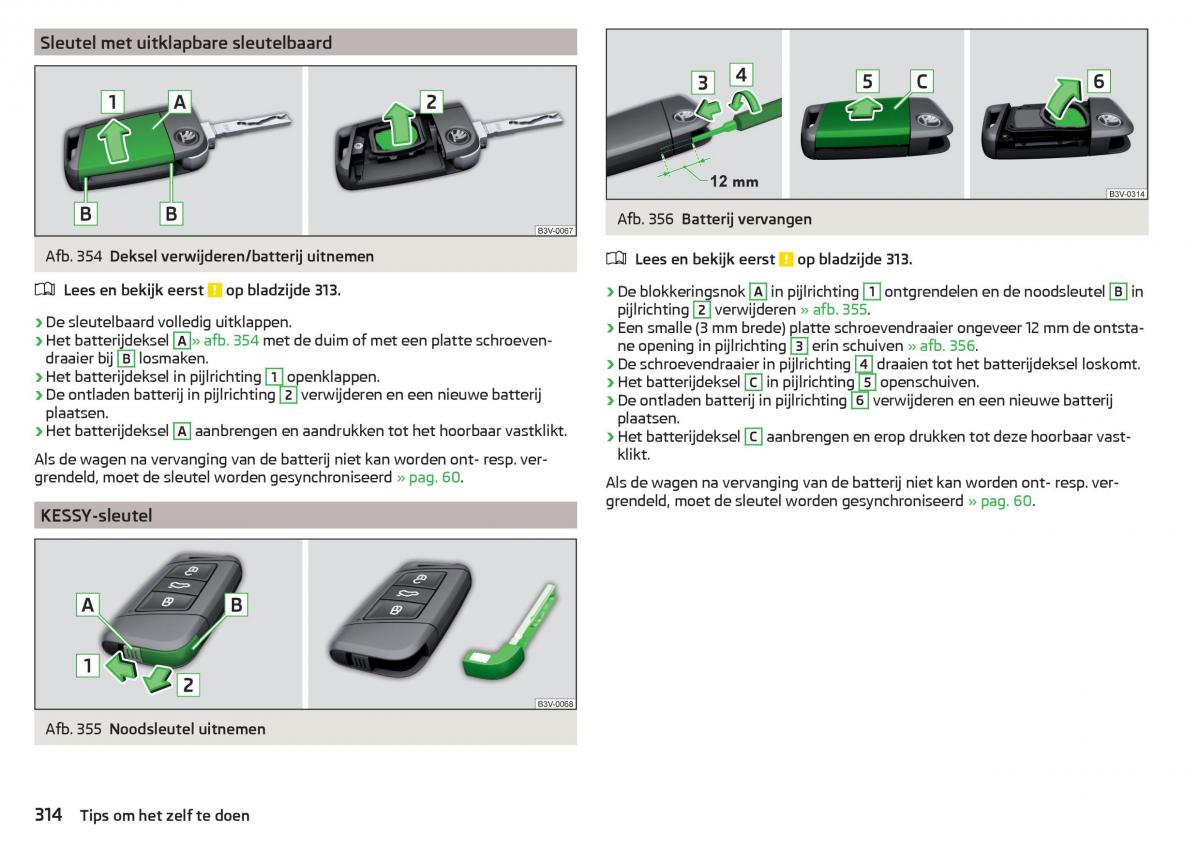 Skoda Kodiaq handleiding / page 316