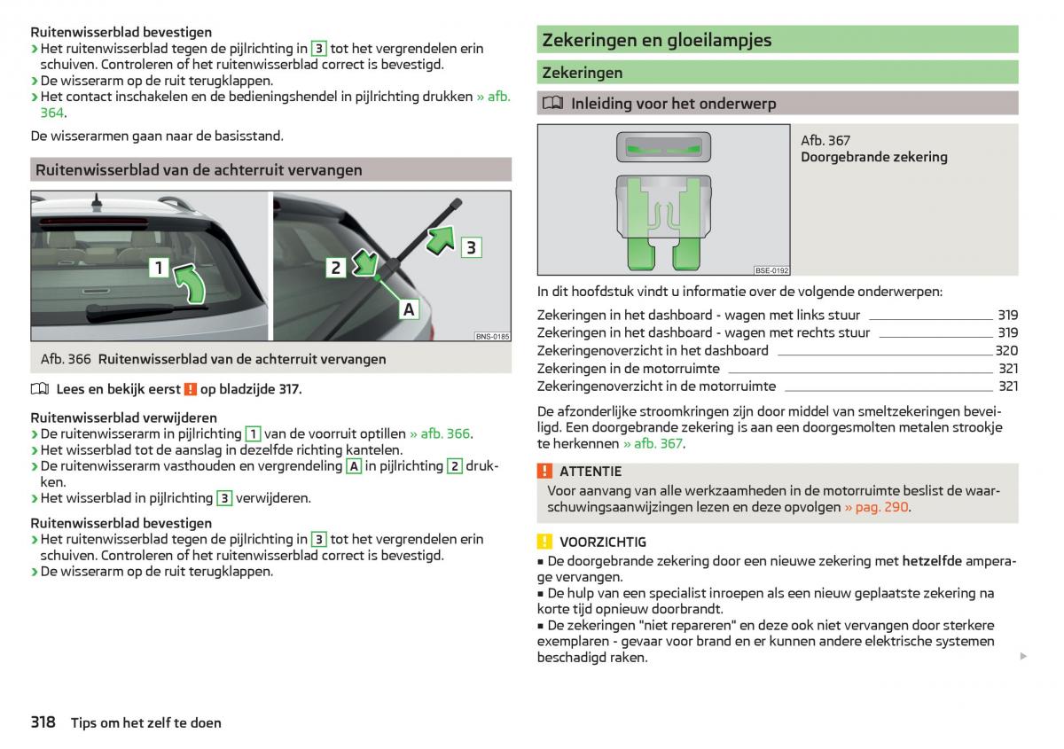 Skoda Kodiaq handleiding / page 320