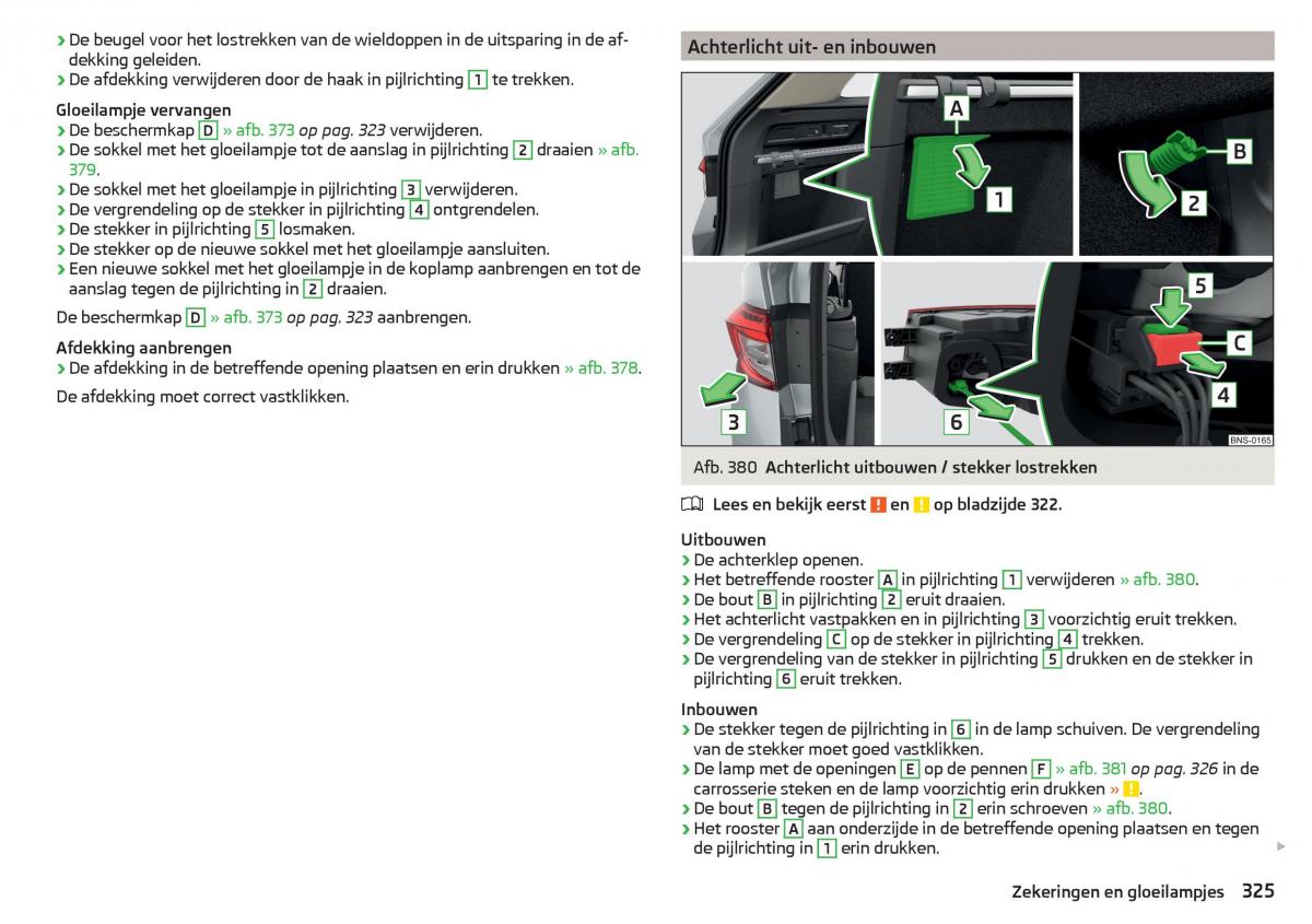 Skoda Kodiaq handleiding / page 327