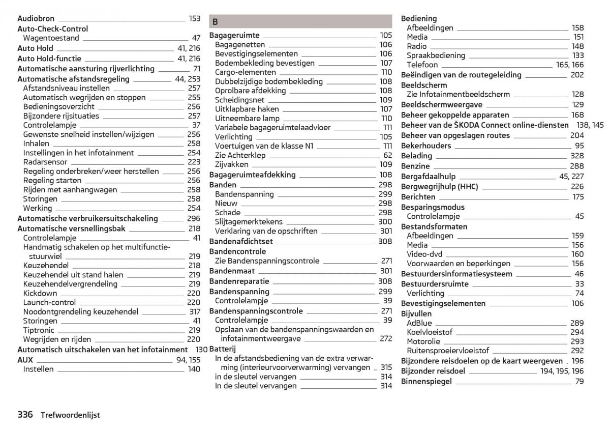 Skoda Kodiaq handleiding / page 338