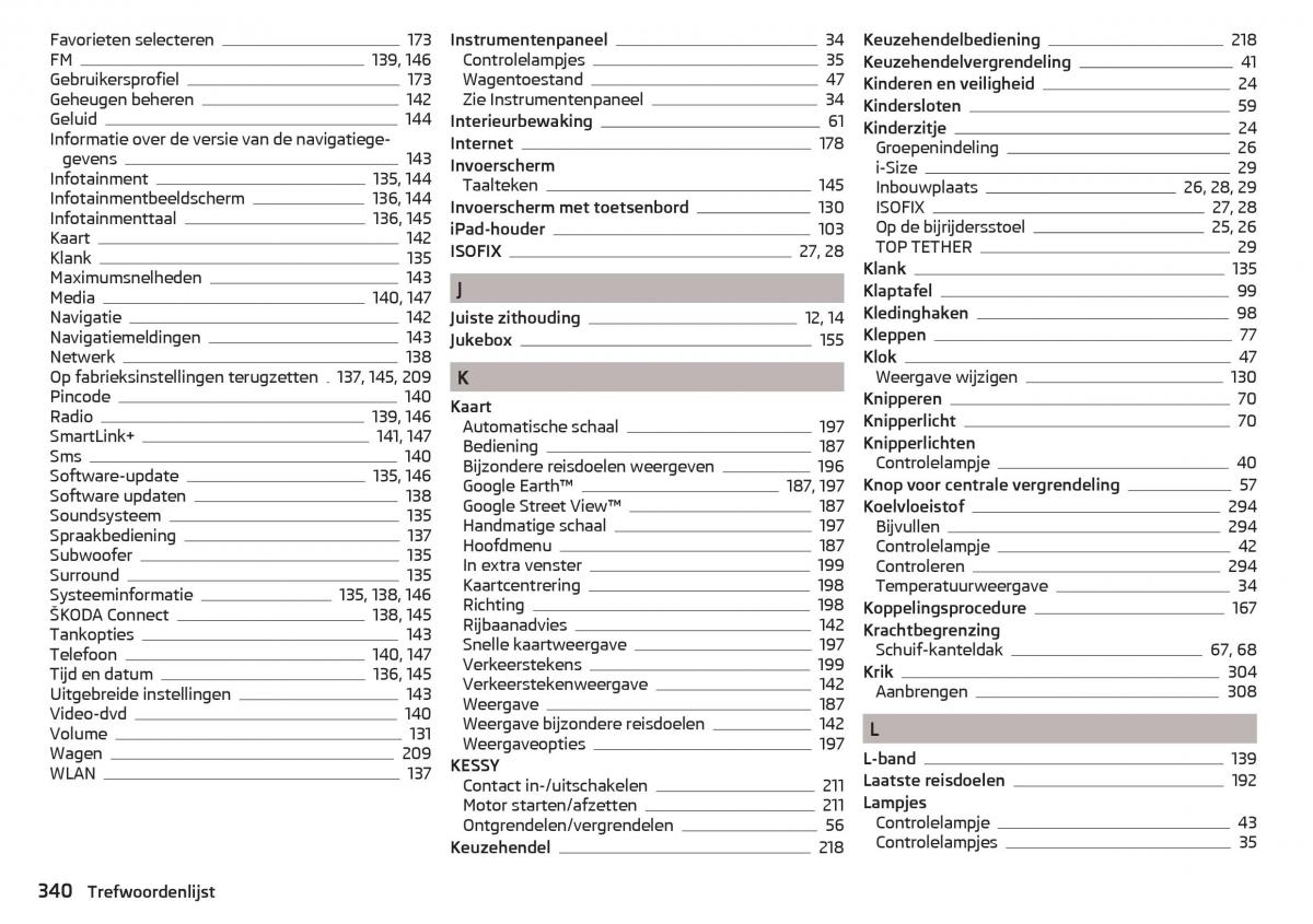 Skoda Kodiaq handleiding / page 342