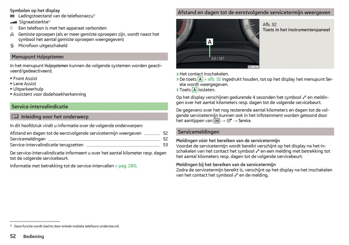 Skoda Kodiaq handleiding / page 54