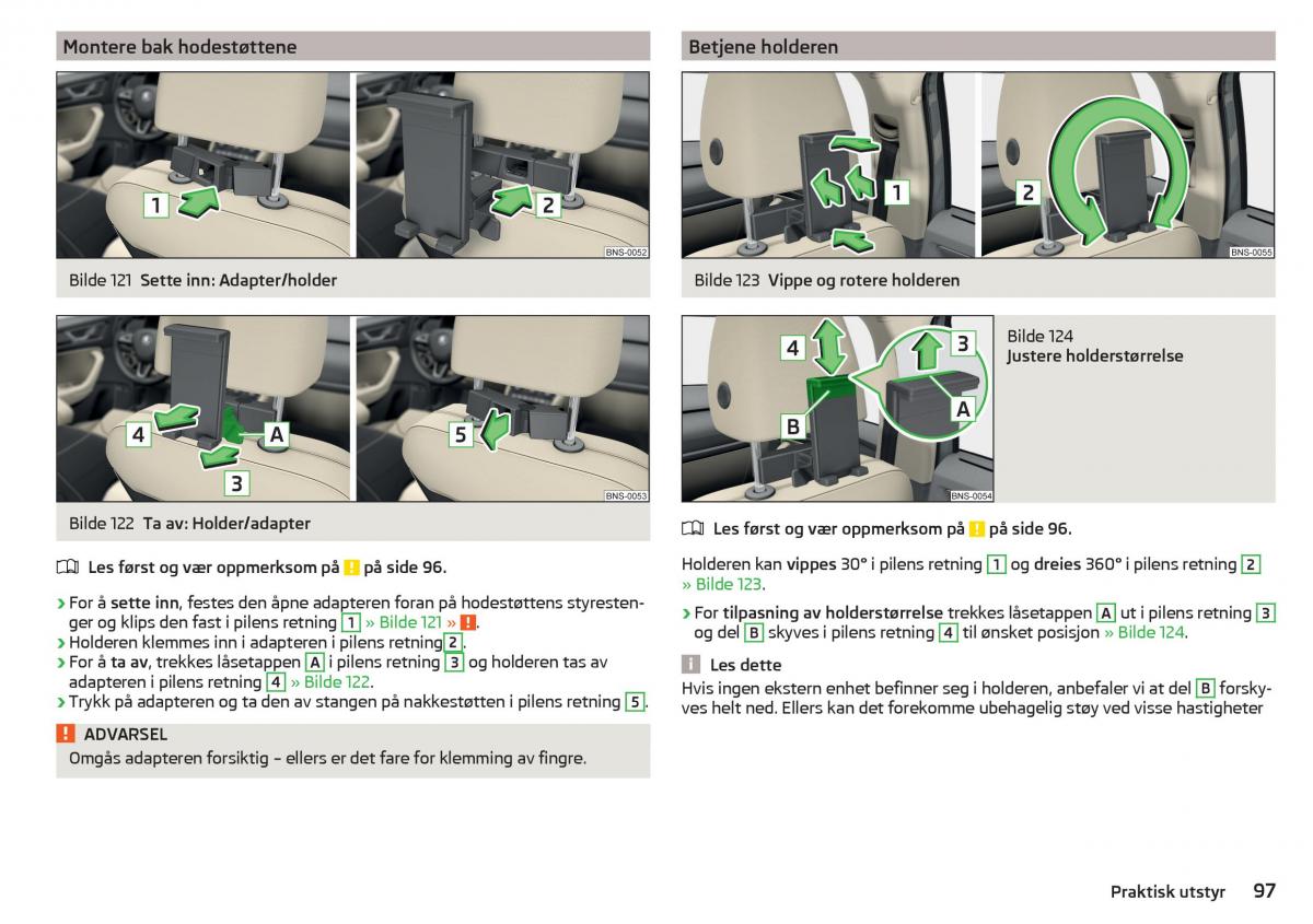 Skoda Kodiaq bruksanvisningen / page 99