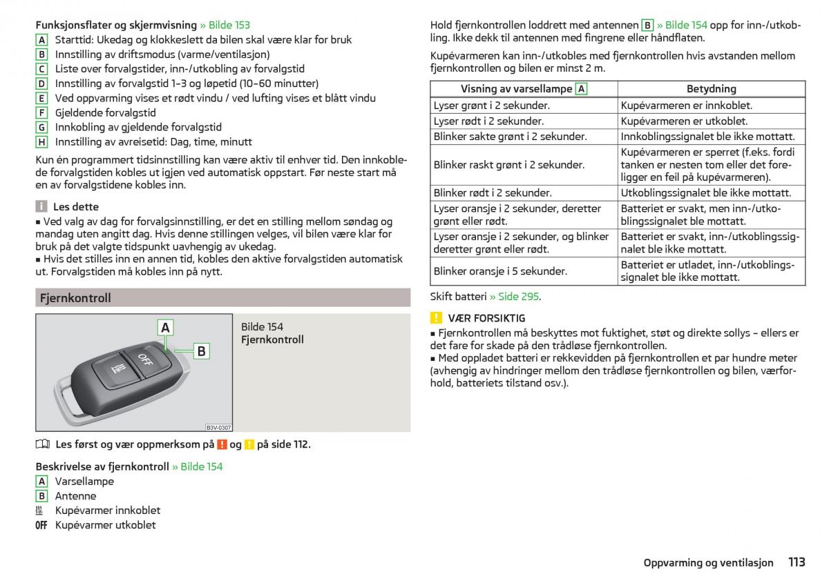 Skoda Kodiaq bruksanvisningen / page 115