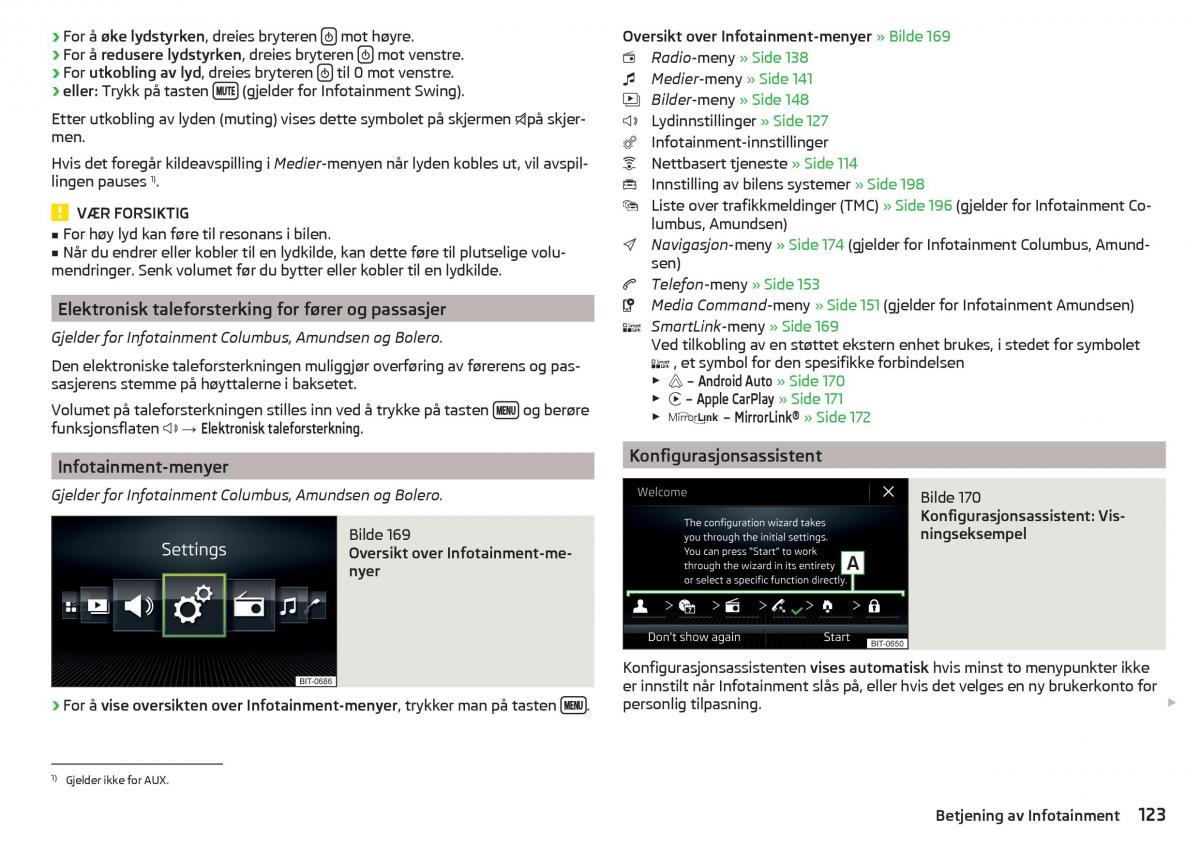 Skoda Kodiaq bruksanvisningen / page 125