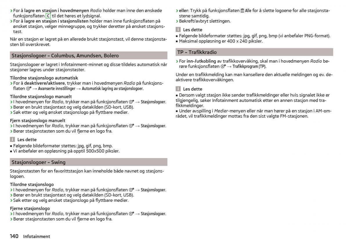 Skoda Kodiaq bruksanvisningen / page 142