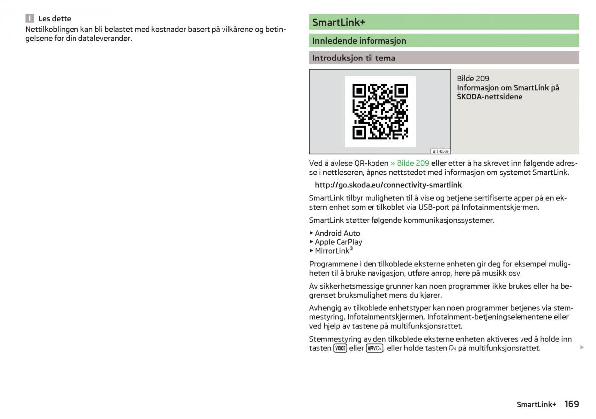 Skoda Kodiaq bruksanvisningen / page 171