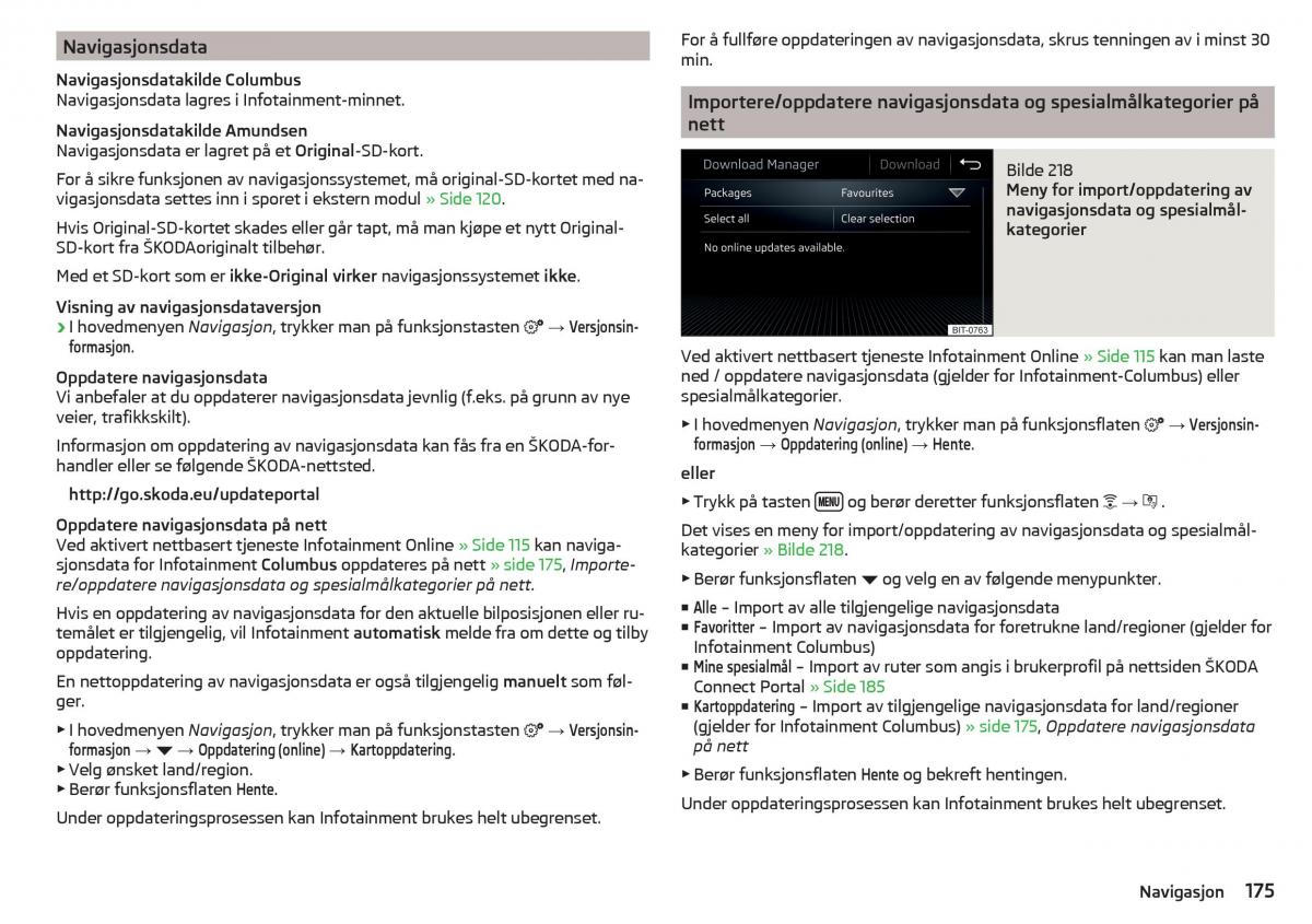 Skoda Kodiaq bruksanvisningen / page 177