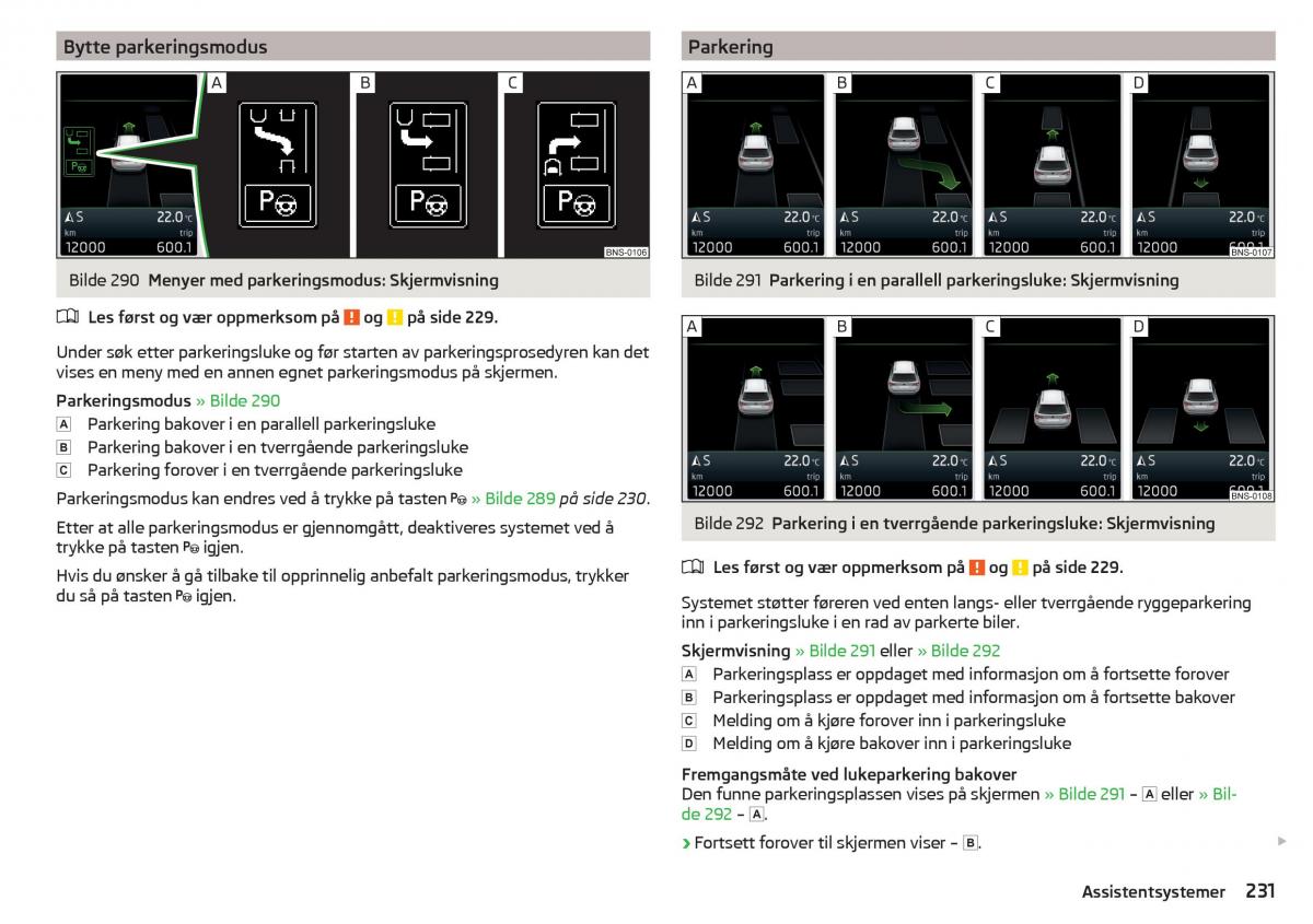 Skoda Kodiaq bruksanvisningen / page 233