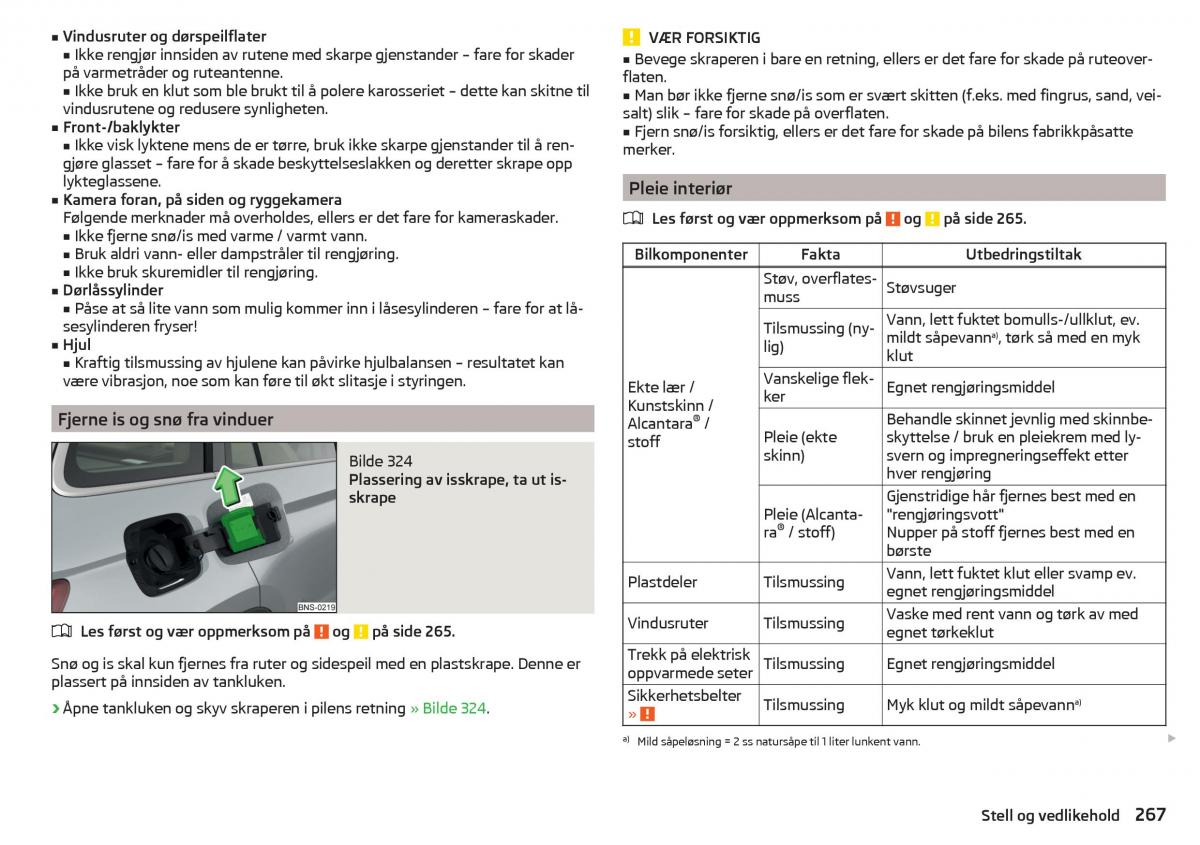 Skoda Kodiaq bruksanvisningen / page 269