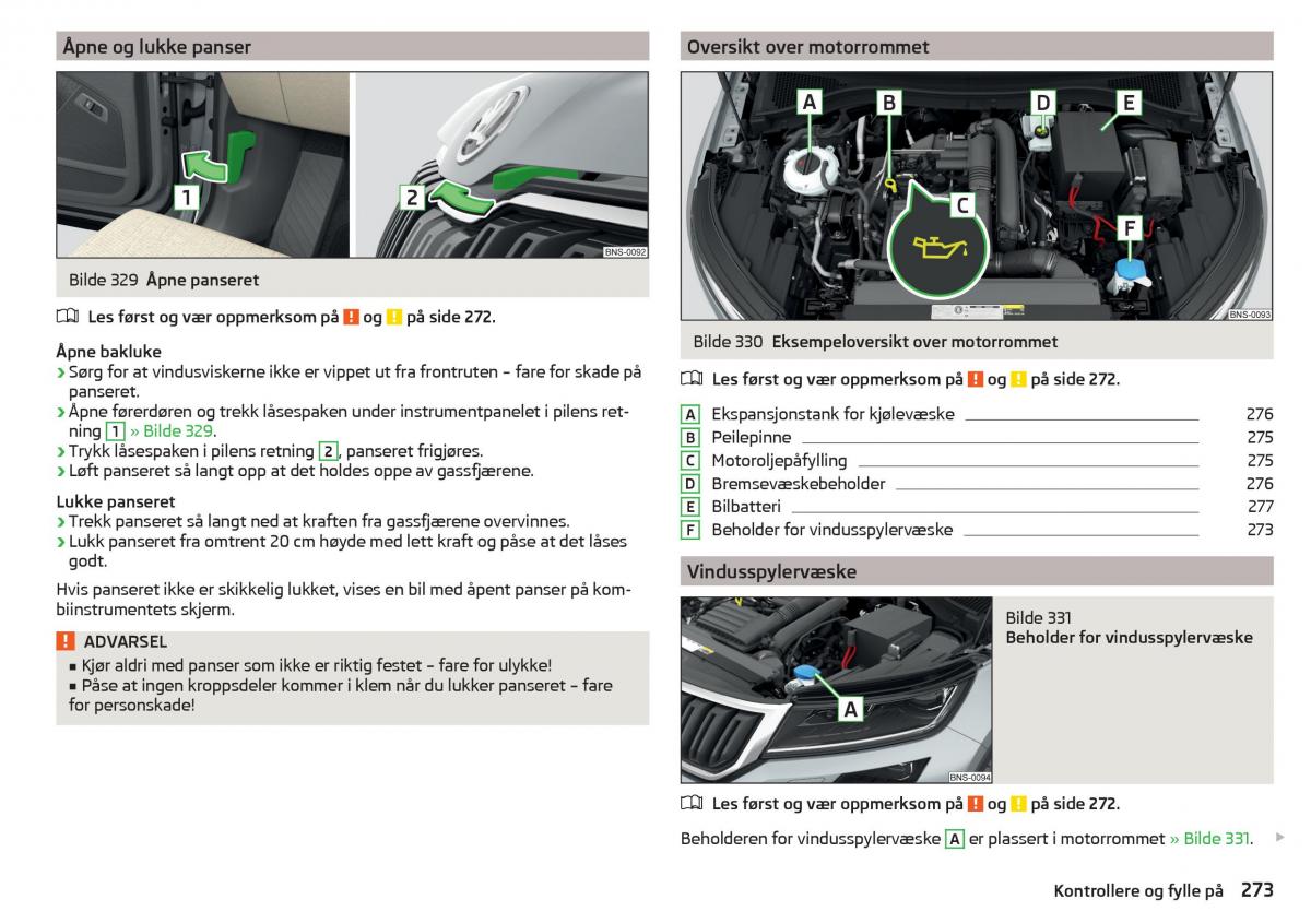 Skoda Kodiaq bruksanvisningen / page 275