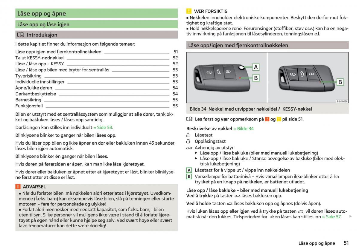 Skoda Kodiaq bruksanvisningen / page 53