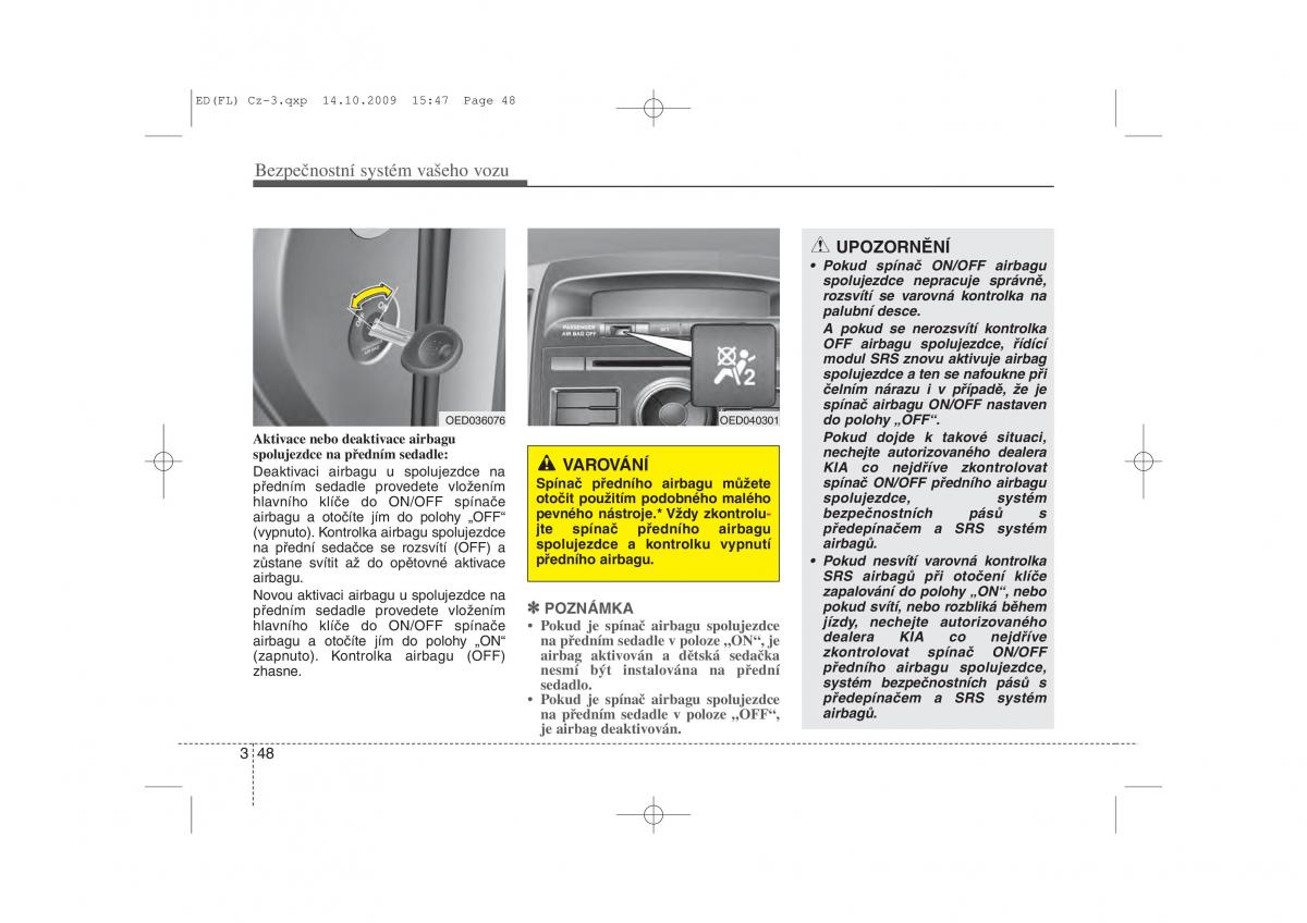 KIA Ceed I 1 navod k obsludze / page 62