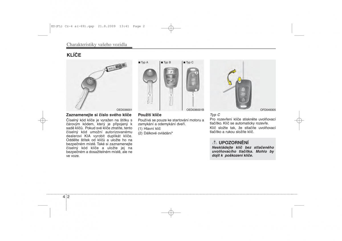 KIA Ceed I 1 navod k obsludze / page 75