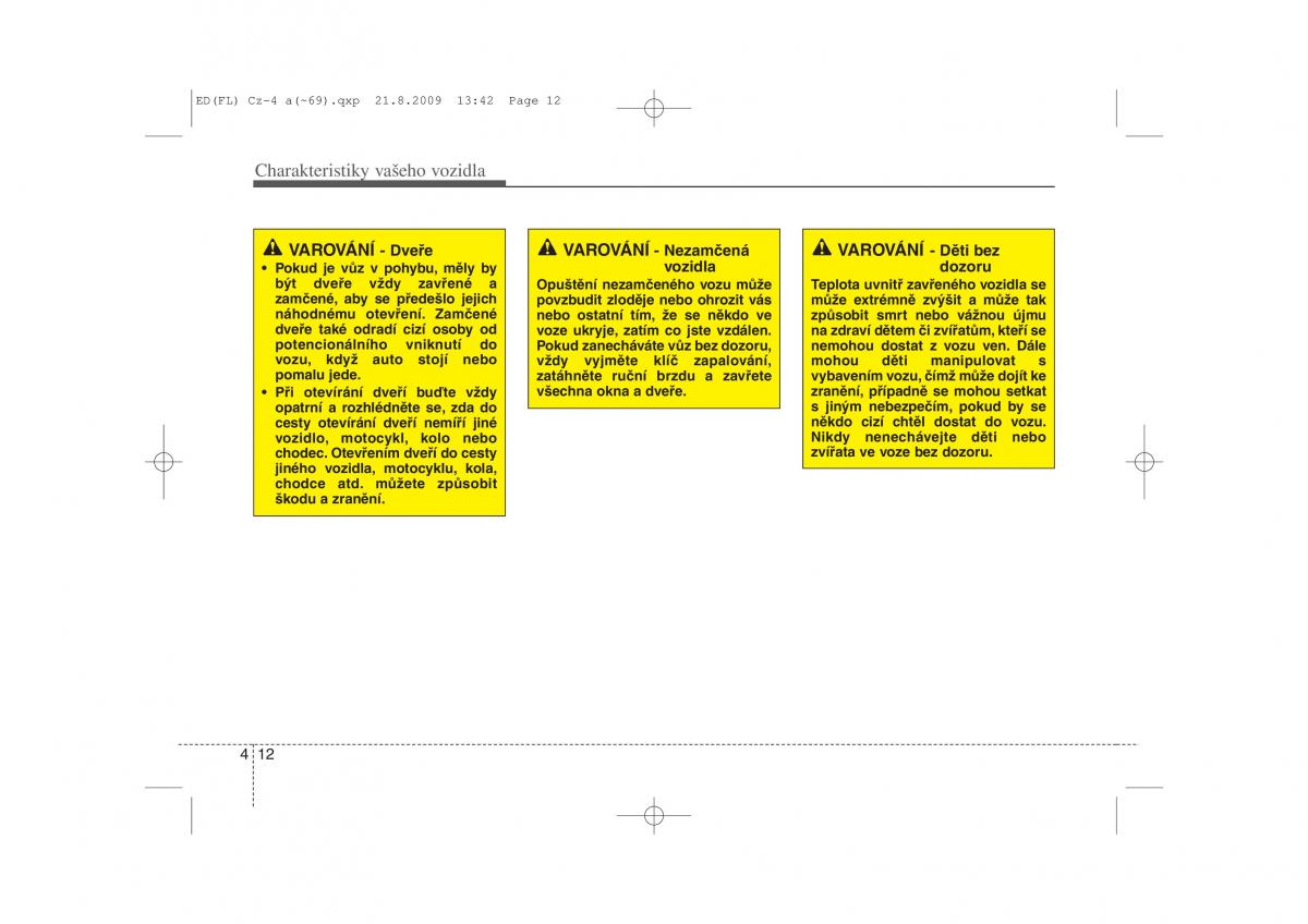 KIA Ceed I 1 navod k obsludze / page 85