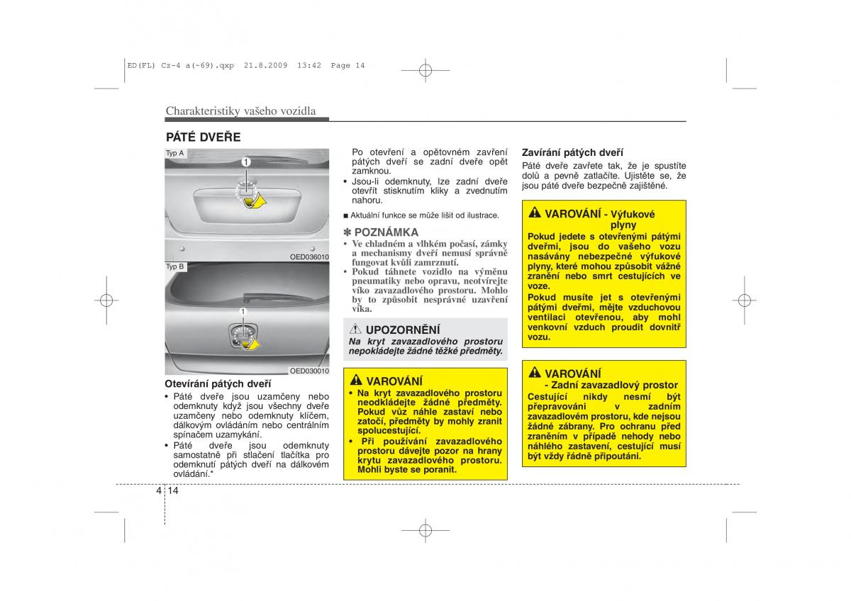 KIA Ceed I 1 navod k obsludze / page 87