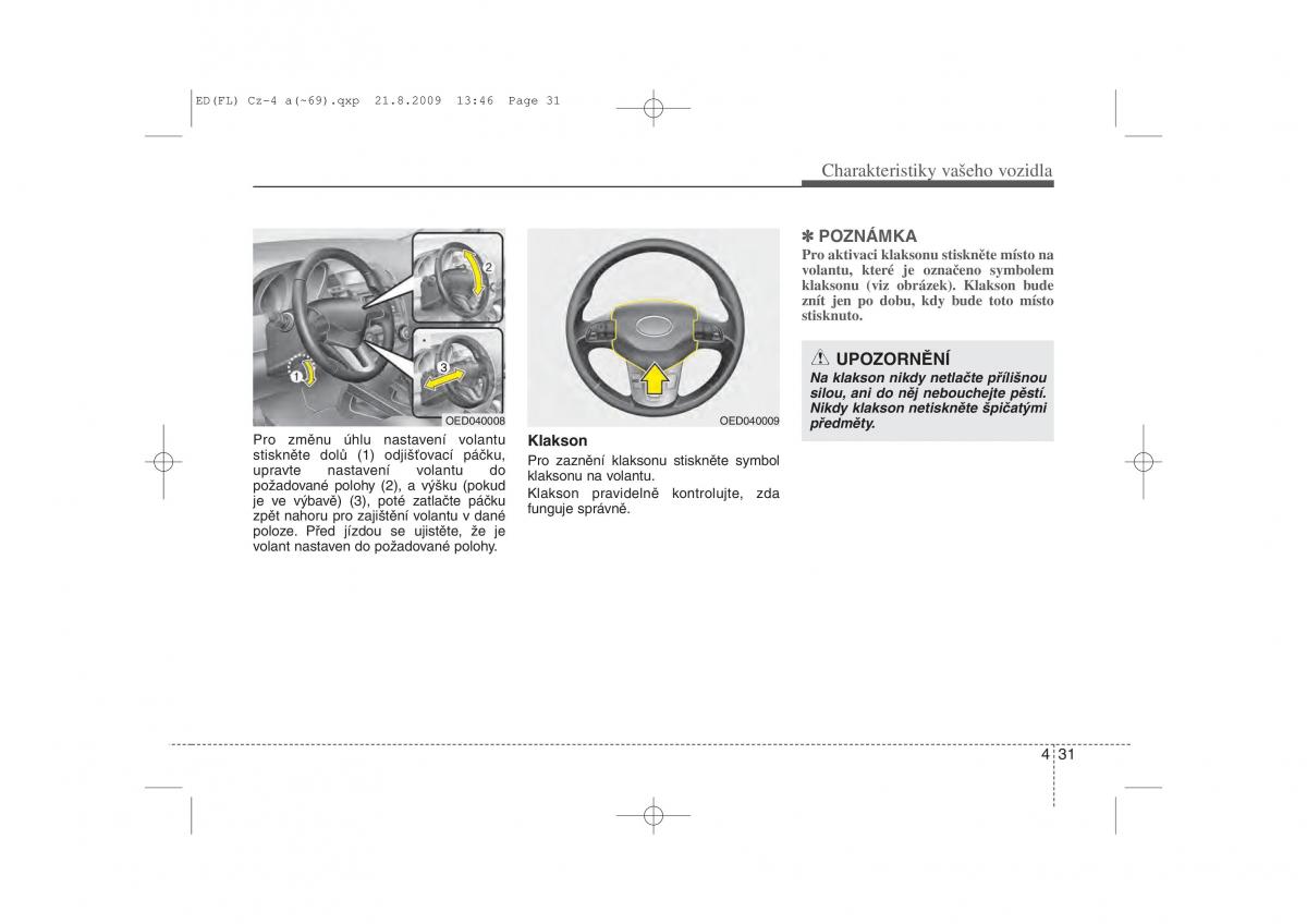 KIA Ceed I 1 navod k obsludze / page 104