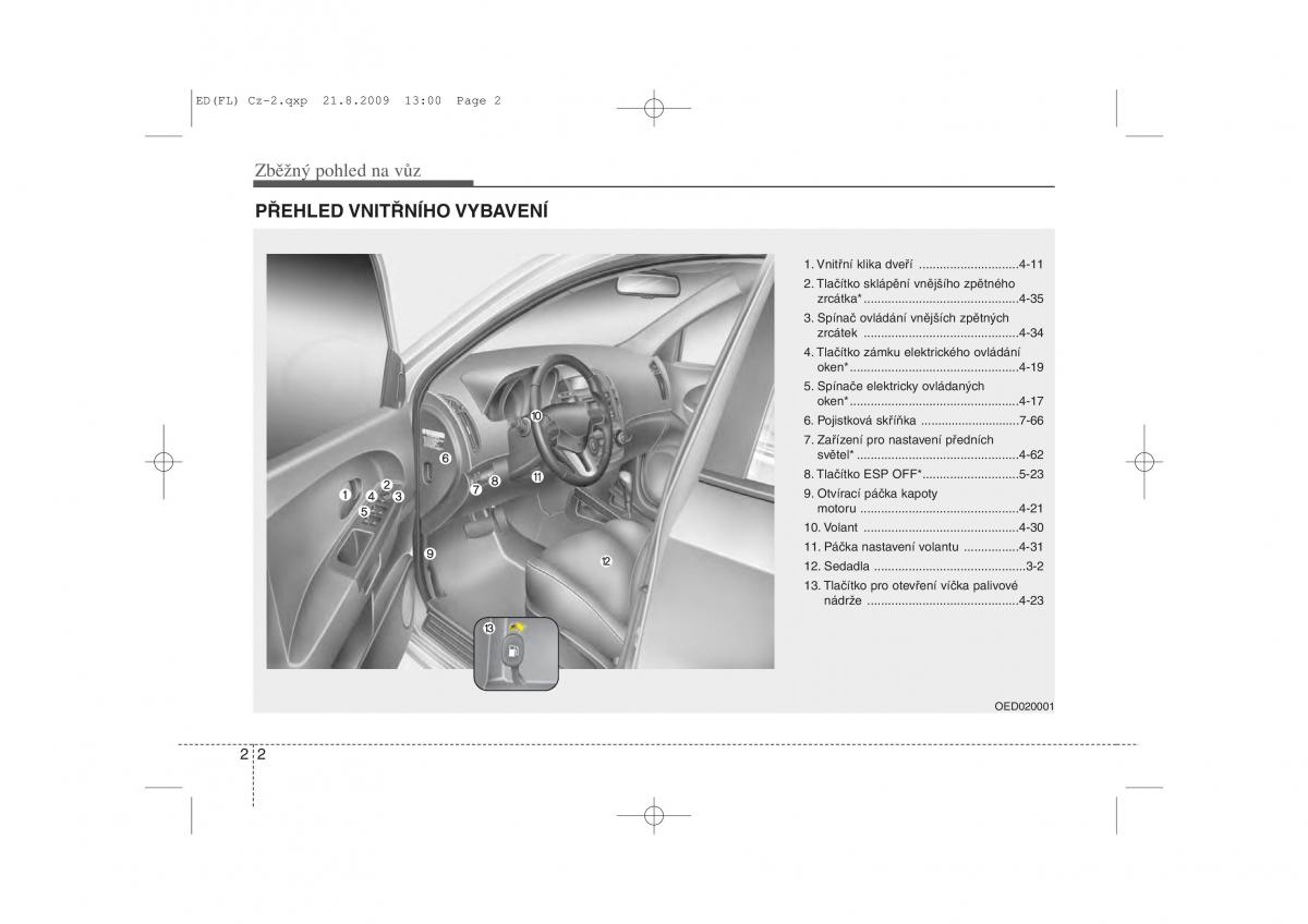 KIA Ceed I 1 navod k obsludze / page 12