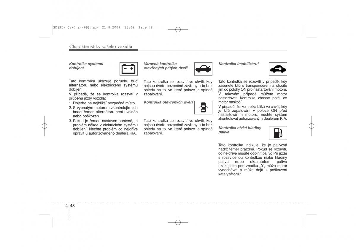 KIA Ceed I 1 navod k obsludze / page 121