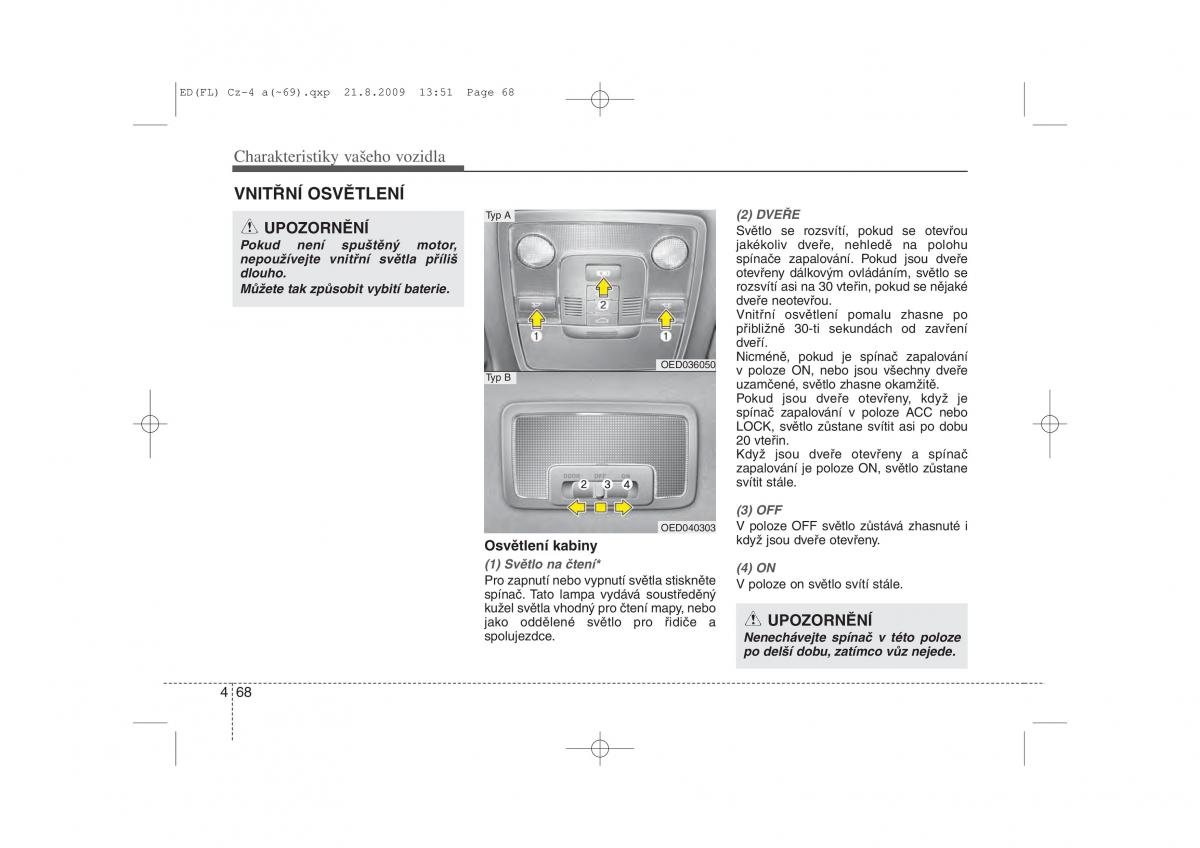 KIA Ceed I 1 navod k obsludze / page 141