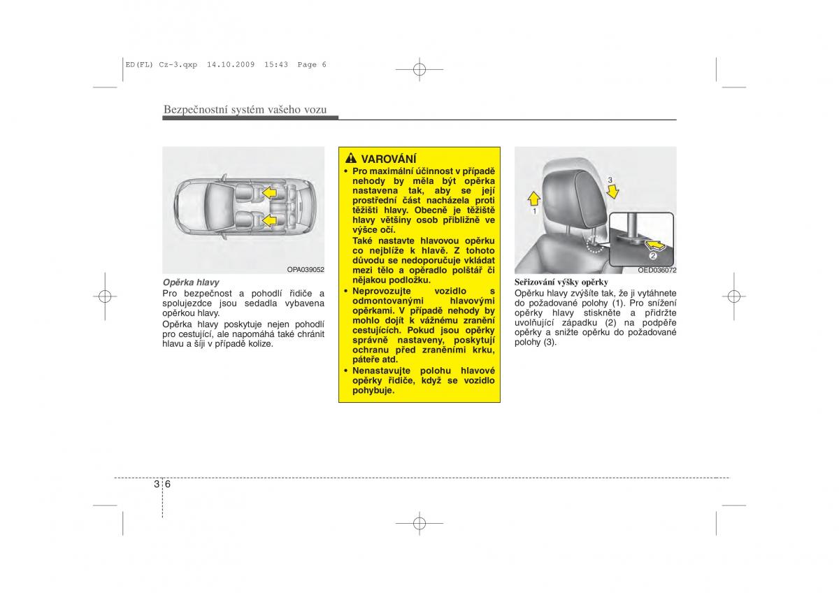 KIA Ceed I 1 navod k obsludze / page 20