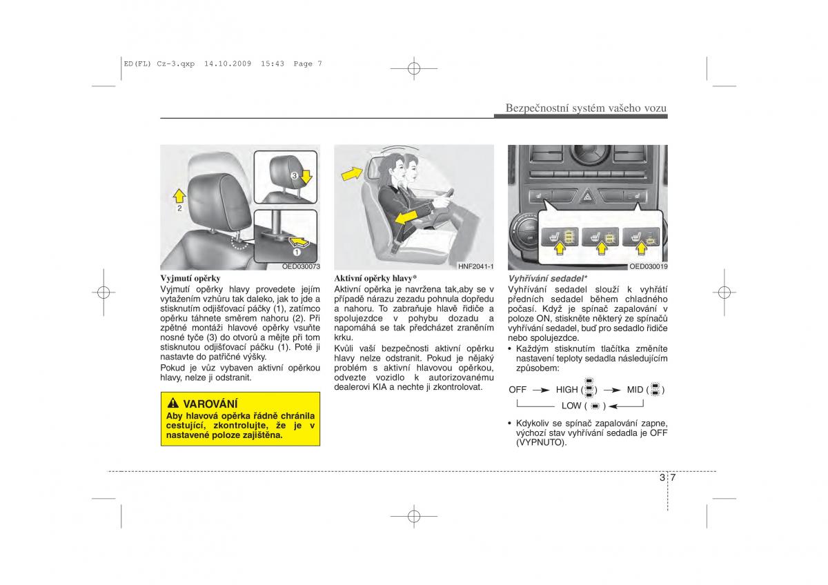 KIA Ceed I 1 navod k obsludze / page 21