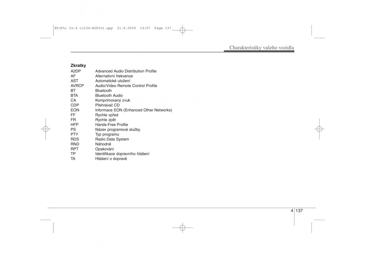 KIA Ceed I 1 navod k obsludze / page 210