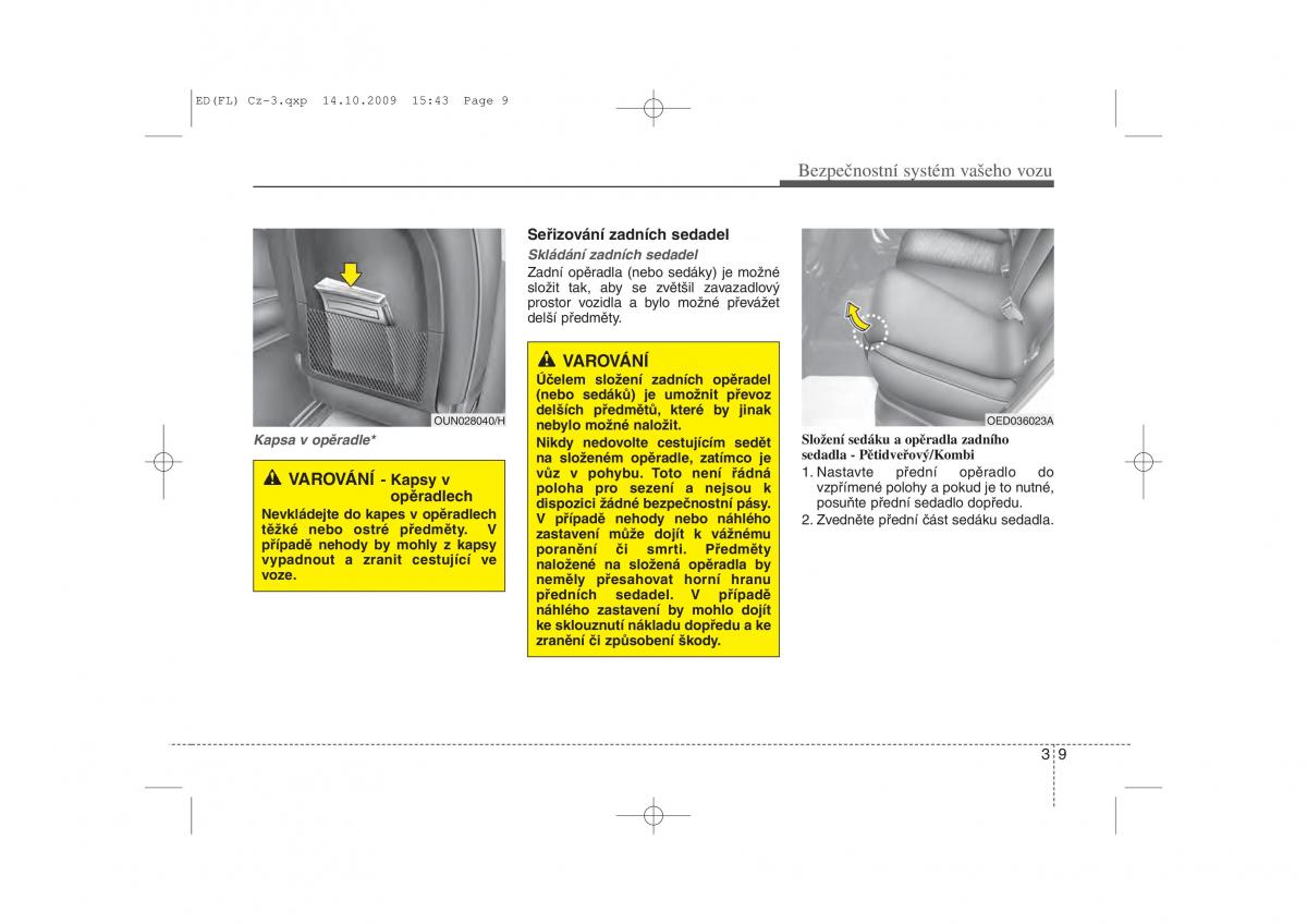 KIA Ceed I 1 navod k obsludze / page 23